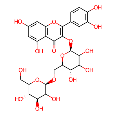 2-(3,4-dihydroxyphenyl)-5,7-dihydroxy-3-[(2S,5S)-3,4,5-trihydroxy-6-[[(2R,4S,5S)-3,4,5-trihydroxy-6-(hydroxymethyl)oxan-2-yl]oxymethyl]oxan-2-yl]oxychromen-4-one