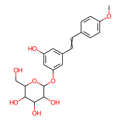 (2S,3R,4S,5S,6R)-2-[3-hydroxy-5-[(E)-2-(4-methoxyphenyl)ethenyl]phenoxy]-6-(hydroxymethyl)oxane-3,4,5-triol