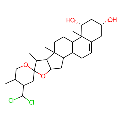 (14R,16R)-4'-(dichloromethyl)-5',7,9,13-tetramethylspiro[5-oxapentacyclo[10.8.0.02,9.04,8.013,18]icos-18-ene-6,2'-oxane]-14,16-diol