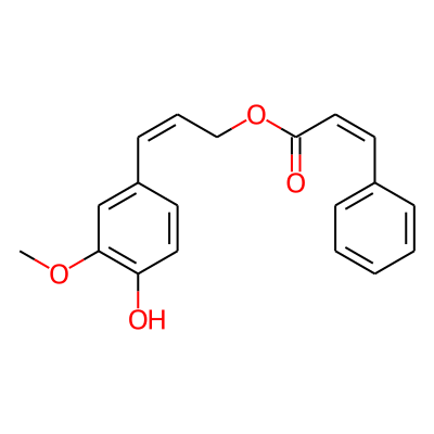 [(Z)-3-(4-hydroxy-3-methoxyphenyl)prop-2-enyl] (Z)-3-phenylprop-2-enoate