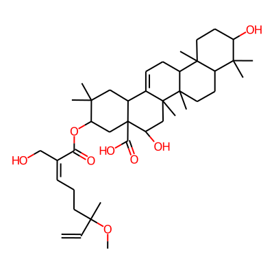 5,10-dihydroxy-3-[(2Z)-2-(hydroxymethyl)-6-methoxy-6-methylocta-2,7-dienoyl]oxy-2,2,6a,6b,9,9,12a-heptamethyl-1,3,4,5,6,6a,7,8,8a,10,11,12,13,14b-tetradecahydropicene-4a-carboxylic acid