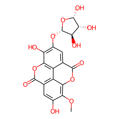 6,14-dihydroxy-7-methoxy-13-[(2R,3R,4R,5S)-3,4,5-trihydroxyoxolan-2-yl]oxy-2,9-dioxatetracyclo[6.6.2.04,16.011,15]hexadeca-1(15),4,6,8(16),11,13-hexaene-3,10-dione