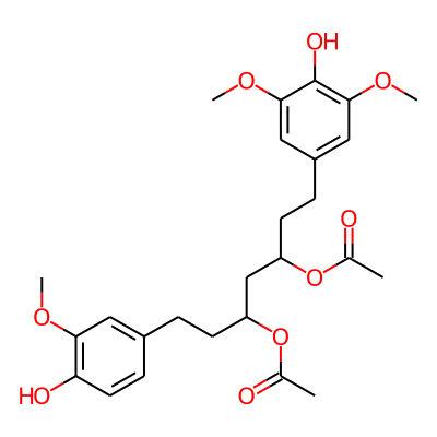 1-(3,5-Dimethoxy-4-hydroxyphenyl)-7-(3-methoxy-4-hydroxyphenyl)-3,5-diacetoxyheptane