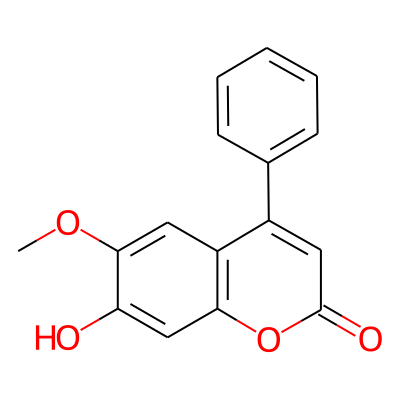 7-Hydroxy-6-methoxy-4-phenylcoumarin