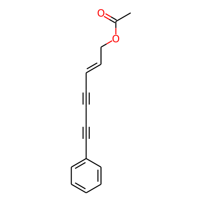 (5E)-1-Phenyl-5-heptene-1,3-diyn-7-ol acetate