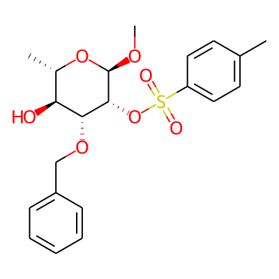 Methyl 2-O-tosyl-3-O-benzyl-alpha-L-rhamnopyranoside