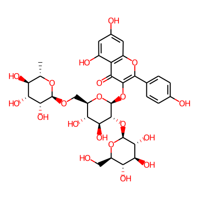 Kaempferol-3-O-(2'-O-beta-D-glucopyl)-beta-D-rutinoside