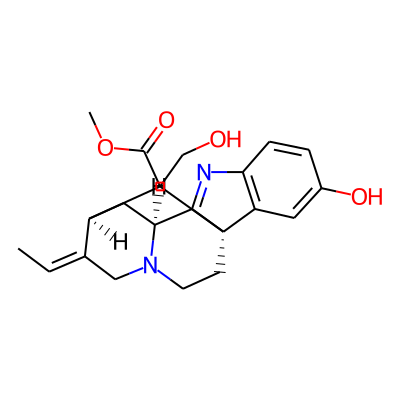 methyl (1S,10S,12S,13E)-13-ethylidene-4-hydroxy-18-(hydroxymethyl)-8,15-diazapentacyclo[10.5.1.01,9.02,7.010,15]octadeca-2(7),3,5,8-tetraene-18-carboxylate