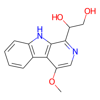 1-(4-Methoxy-9H-pyrido[3,4-b]indol-1-yl)ethane-1,2-diol