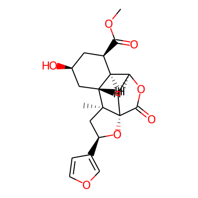 methyl (1S,3R,5S,6R,8R,10R,11S,12S)-3-(furan-3-yl)-8-hydroxy-5-methyl-14-oxo-2,13-dioxatetracyclo[10.2.1.01,5.06,11]pentadecane-10-carboxylate