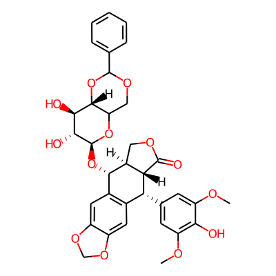 4'-Demethylpodophyllotoxin beta-D-benzylidene glucoside