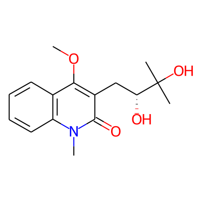 3-[(2R)-2,3-dihydroxy-3-methylbutyl]-4-methoxy-1-methylquinolin-2-one