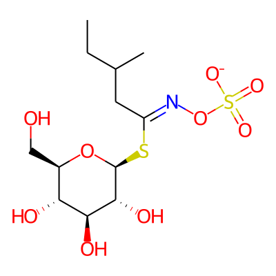 1-S-[(1Z)-3-methyl-N-(sulfonatooxy)pentanimidoyl]-1-thio-beta-D-glucopyranose