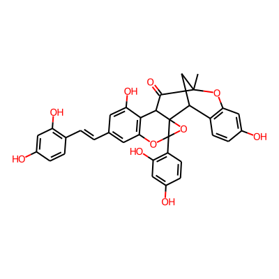 4-(2,4-dihydroxyphenyl)-8-[(E)-2-(2,4-dihydroxyphenyl)ethenyl]-10,18-dihydroxy-14-methyl-3,5,15-trioxahexacyclo[12.7.1.02,4.02,12.06,11.016,21]docosa-6,8,10,16(21),17,19-hexaen-13-one