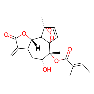 [(2R,3R,5S,9S,11R)-3-hydroxy-2,11-dimethyl-6-methylidene-7-oxo-8,12,13-trioxatetracyclo[9.2.2.01,10.05,9]pentadec-14-en-2-yl] (E)-2-methylbut-2-enoate