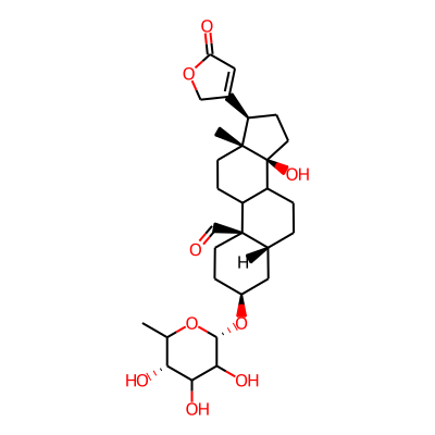 (3S,5R,10R,13R,14S,17R)-14-hydroxy-13-methyl-17-(5-oxo-2H-furan-3-yl)-3-[(2S,5S)-3,4,5-trihydroxy-6-methyloxan-2-yl]oxy-1,2,3,4,5,6,7,8,9,11,12,15,16,17-tetradecahydrocyclopenta[a]phenanthrene-10-carb