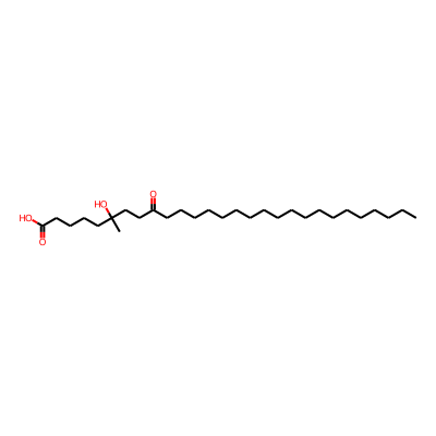 6-Hydroxy-6-methyl-9-oxooctacosanoic acid