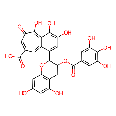 1-[5,7-dihydroxy-3-(3,4,5-trihydroxybenzoyl)oxy-3,4-dihydro-2H-chromen-2-yl]-3,4,5-trihydroxy-6-oxobenzo[7]annulene-8-carboxylic acid