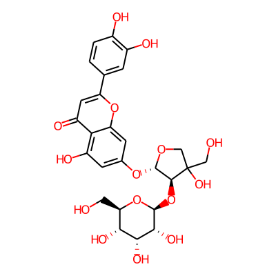 2-(3,4-dihydroxyphenyl)-5-hydroxy-7-[(2S,3R)-4-hydroxy-4-(hydroxymethyl)-3-[(2S,3R,4R,5S,6R)-3,4,5-trihydroxy-6-(hydroxymethyl)oxan-2-yl]oxyoxolan-2-yl]oxychromen-4-one