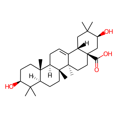 Olean-12-en-28-oic acid, 3,21-dihydroxy-, (3beta,21beta)-