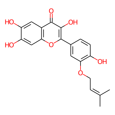 3,6,7-Trihydroxy-2-[4-hydroxy-3-(3-methylbut-2-enoxy)phenyl]chromen-4-one