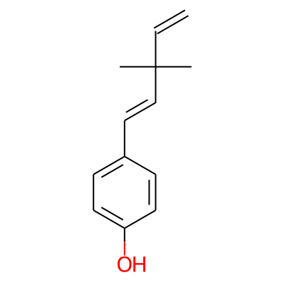 4-[(1E)-3,3-dimethylpenta-1,4-dienyl]phenol