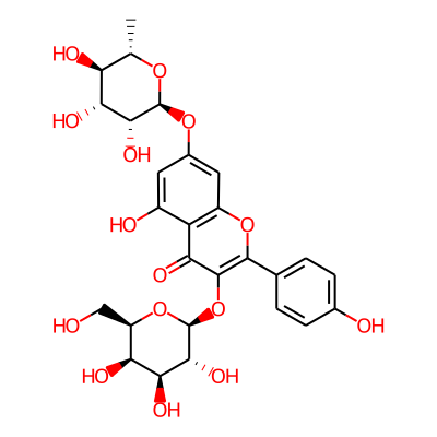 kaempferol 3-O-beta-D-galactopyranosyl-7-O-alpha-L-rhamnopyranoside