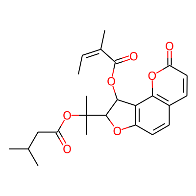 3'-(1''-(3-Methylbutanoyl))-angeloyl vaginidiol