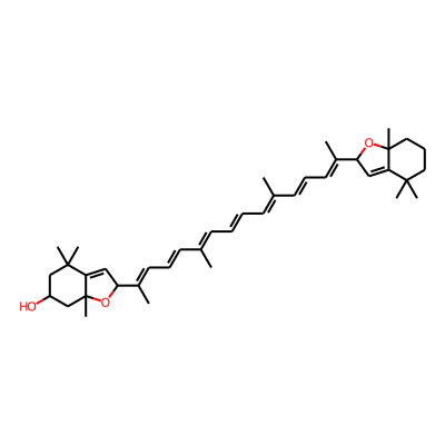 2-[(2E,4E,6E,8E,10E,12E,14E)-15-(4,4,7a-trimethyl-2,5,6,7-tetrahydro-1-benzofuran-2-yl)-6,11-dimethylhexadeca-2,4,6,8,10,12,14-heptaen-2-yl]-4,4,7a-trimethyl-2,5,6,7-tetrahydro-1-benzofuran-6-ol