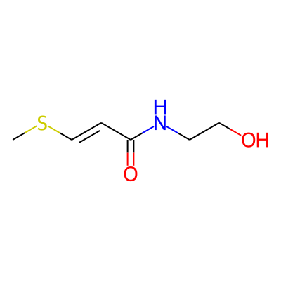 N-(2-Hydroxyethyl)-3-methylthiopropenamide