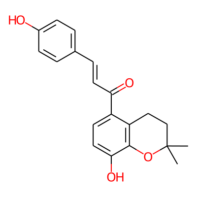 (e)-1-(8-Hydroxy-2,2-dimethylchroman-5-yl)-3-(4-hydroxyphenyl)prop-2-en-1-one