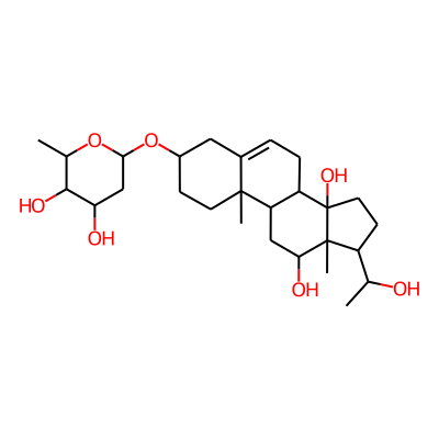 6-[[12,14-Dihydroxy-17-(1-hydroxyethyl)-10,13-dimethyl-1,2,3,4,7,8,9,11,12,15,16,17-dodecahydrocyclopenta[a]phenanthren-3-yl]oxy]-2-methyloxane-3,4-diol