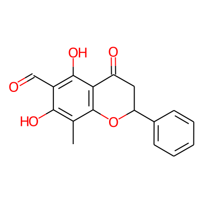 2H-1-Benzopyran-6-carboxaldehyde, 3,4-dihydro-5,7-dihydroxy-8-methyl-4-oxo-2-phenyl-