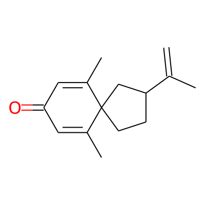 6,10-Dimethyl-3-prop-1-en-2-ylspiro[4.5]deca-6,9-dien-8-one