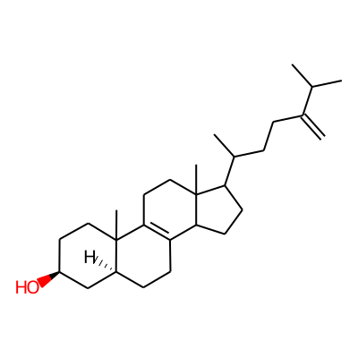 24-Methyl-5-alpha-cholesta-8,24(28)-dien-3-beta-ol