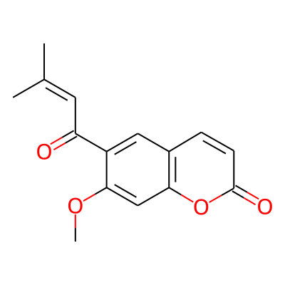 Coumarin, 7-methoxy-6-(3-methylcrotonoyl)-