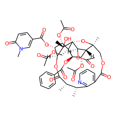 (8beta)-8-(acetyloxy)-9-O-benzoyl-2-O-9-O-dideacetyl-8-deoxo-2-O-[(1,6-dihydro-1-methyl-6-oxo-3-pyridinyl)carbony]levonine