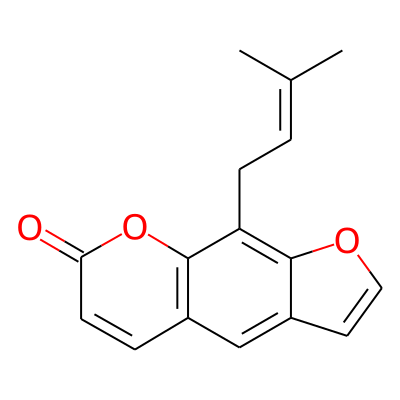 9-(3-Methylbut-2-enyl)furo[3,2-g]chromen-7-one