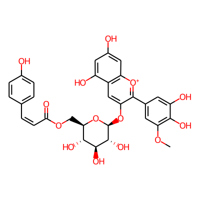 petunidin-3-O-(6-O-cis-p-coumaryl-beta-D-glucoside)