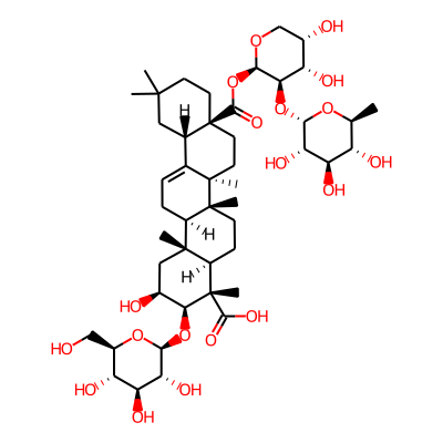 (2S,3R,4S,4aR,6aR,6bS,8aS,12aS,14aR,14bR)-8a-[(2R,3R,4S,5S)-4,5-dihydroxy-3-[(2S,3R,4R,5R,6S)-3,4,5-trihydroxy-6-methyloxan-2-yl]oxyoxan-2-yl]oxycarbonyl-2-hydroxy-4,6a,6b,11,11,14b-hexamethyl-3-[(2R,