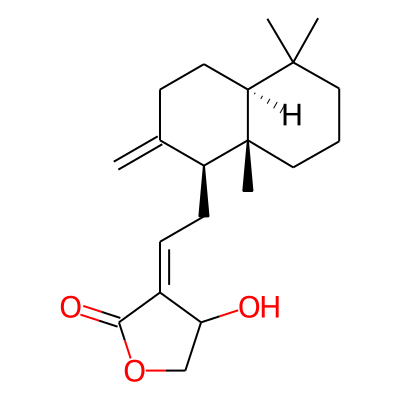 (3E)-3-[2-[(1S,4aS,8aS)-5,5,8a-trimethyl-2-methylidene-3,4,4a,6,7,8-hexahydro-1H-naphthalen-1-yl]ethylidene]-4-hydroxyoxolan-2-one