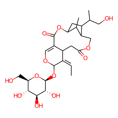 (8Z)-8-ethylidene-15-(1-hydroxypropan-2-yl)-17-methyl-7-[(2S,3R,4S,5S,6R)-3,4,5-trihydroxy-6-(hydroxymethyl)oxan-2-yl]oxy-2,6,12-trioxatricyclo[12.2.1.04,9]heptadec-4-ene-3,11-dione