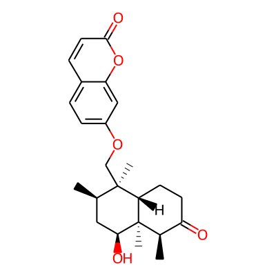 7-[[(1R,2R,4S,4aS,5S,8aS)-4-hydroxy-1,2,4a,5-tetramethyl-6-oxo-3,4,5,7,8,8a-hexahydro-2H-naphthalen-1-yl]methoxy]chromen-2-one