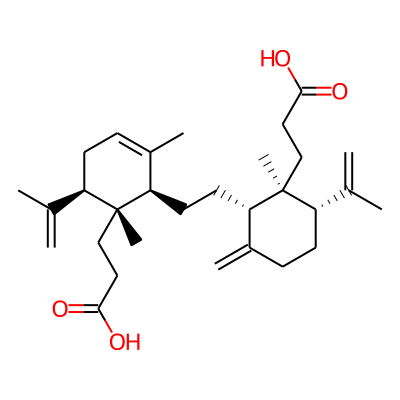 3-[(1S,2S,6S)-2-[2-[(1R,5R,6R)-6-(2-carboxyethyl)-2,6-dimethyl-5-prop-1-en-2-ylcyclohex-2-en-1-yl]ethyl]-1-methyl-3-methylidene-6-prop-1-en-2-ylcyclohexyl]propanoic acid