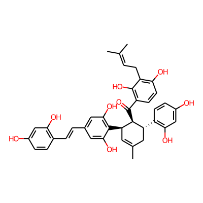 [2,4-dihydroxy-3-(3-methylbut-2-enyl)phenyl]-[(1S,2R,6R)-6-(2,4-dihydroxyphenyl)-2-[4-[(E)-2-(2,4-dihydroxyphenyl)ethenyl]-2,6-dihydroxyphenyl]-4-methylcyclohex-3-en-1-yl]methanone