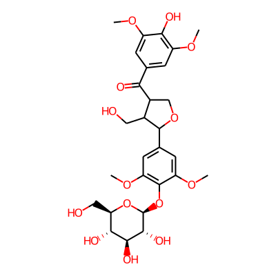 [5-[3,5-dimethoxy-4-[(2S,3R,4S,5S,6R)-3,4,5-trihydroxy-6-(hydroxymethyl)oxan-2-yl]oxyphenyl]-4-(hydroxymethyl)oxolan-3-yl]-(4-hydroxy-3,5-dimethoxyphenyl)methanone