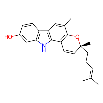 (R)-3,5-Dimethyl-3-(4-methylpent-3-en-1-yl)-3,11-dihydropyrano[3,2-a]carbazol-9-ol