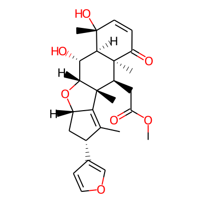 2H-Cyclopenta(b)naphtho(2,3-d)furan-10-carboxylic acid,2-(3-furanyl)-3,3a,4a,5,5a,6,9,9a,10,10a-decahydro-5,6-dihydroxy-1,6,9a,10a-tetramethyl-9-oxo-, methyl ester, (2R,3aS,4aS,5R,5aS,6R,9aR,10S,10aR)