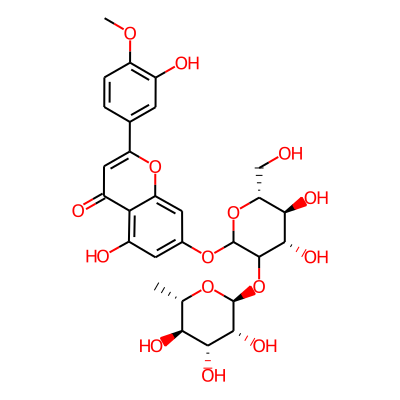 7-[(4S,5S,6R)-4,5-dihydroxy-6-(hydroxymethyl)-3-[(2S,3R,4R,5R,6S)-3,4,5-trihydroxy-6-methyloxan-2-yl]oxyoxan-2-yl]oxy-5-hydroxy-2-(3-hydroxy-4-methoxyphenyl)chromen-4-one
