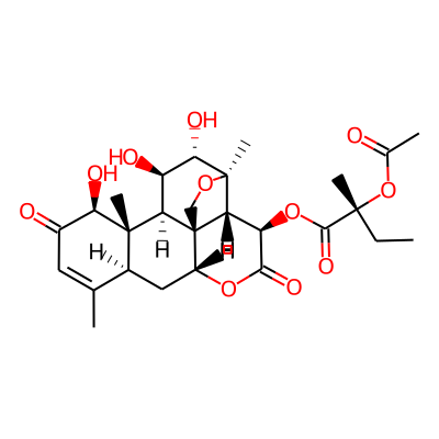 (1beta,11beta,12alpha,15beta)-1,11,12-trihydroxy-2,16-dioxo-13,20-epoxypicras-3-en-15-yl (2R)-2-(acetyloxy)-2-methylbutanoate